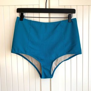 Kortni Jeane Ribbed Teal Bottoms